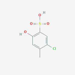 molecular formula C7H7ClO4S B8497450 5-Chloro-2-hydroxy-4-methylbenzenesulfonic acid CAS No. 40677-43-8