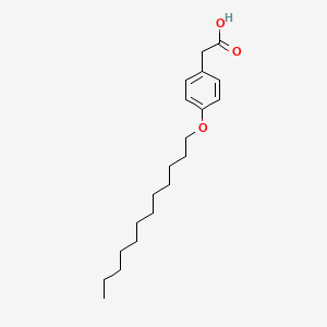 B8497459 Benzeneacetic acid, 4-(dodecyloxy)- CAS No. 79794-88-0