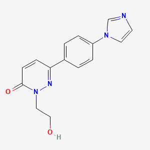 2-(2-Hydroxyethyl)-6-(4-(1H-imidazol-1-yl)phenyl)-3(2H)-pyridazinone