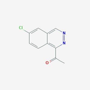 molecular formula C10H7ClN2O B8497522 1-(6-Chlorophthalazin-1-yl)ethanone 