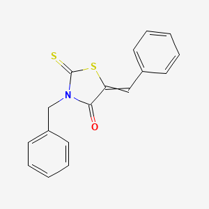 molecular formula C17H13NOS2 B8497526 3-Benzyl-5-benzylidene-2-thioxothiazolidin-4-one 