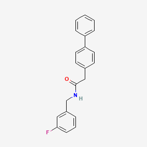 molecular formula C21H18FNO B8497531 [1,1'-Biphenyl]-4-acetamide, N-[(3-fluorophenyl)methyl]- CAS No. 897015-54-2