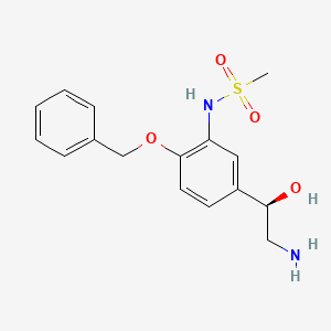 N-[2-Benzyloxy-5-(2-amino-(1R)-1-hydroxy-ethyl)-phenyl]-methanesulfonamide