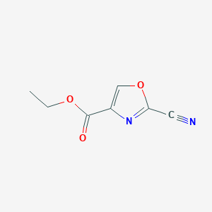 2-Cyano-oxazole-4-carboxylic acid ethyl ester