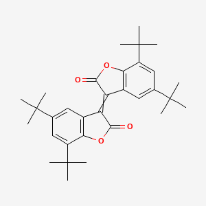 molecular formula C32H40O4 B8497589 5,7-Ditert-butyl-3-(5,7-ditert-butyl-2-oxo-1-benzofuran-3-ylidene)-1-benzofuran-2-one CAS No. 75540-64-6