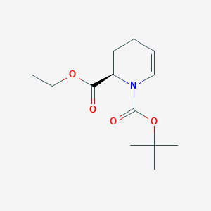 molecular formula C13H21NO4 B8497604 (R)-1-tert-butyl 2-ethyl 3,4-dihydropyridine-1,2(2H)-dicarboxylate 