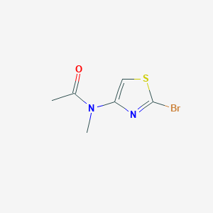 molecular formula C6H7BrN2OS B8497635 2-bromo-4-(N-methylacetamido)thiazole 