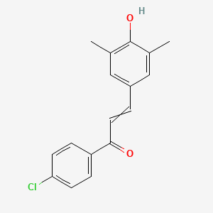 1-(4-Chlorophenyl)-3-(4-hydroxy-3,5-dimethylphenyl)prop-2-en-1-one