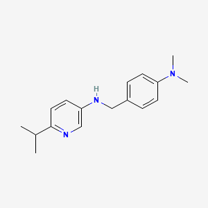 molecular formula C17H23N3 B8497697 3-Pyridinamine,n-[[4-(dimethylamino)phenyl]methyl]-6-(1-methylethyl)- 
