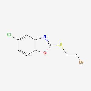 molecular formula C9H7BrClNOS B8497699 2-(2-Bromoethylthio)-5-chlorobenzoxazole CAS No. 125602-96-2