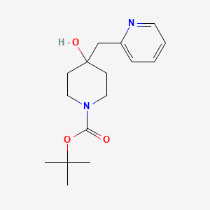 molecular formula C16H24N2O3 B8497741 Tert-butyl 4-hydroxy-4-(pyridin-2-ylmethyl)piperidine-1-carboxylate 