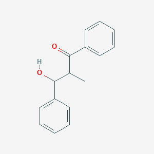molecular formula C16H16O2 B8497744 1,3-Diphenyl-3-hydroxy-2-methyl-1-propanone CAS No. 61878-73-7