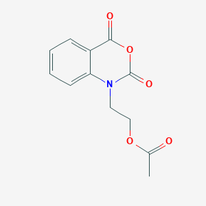 molecular formula C12H11NO5 B8497745 N-(2-acetoxyethyl)isatoic anhydride CAS No. 57384-76-6