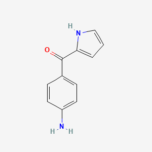 molecular formula C11H10N2O B8497748 (1H-Pyrrole-2-yl)(4-aminophenyl) ketone 