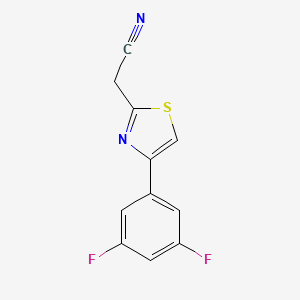 2-(4-(3,5-Difluorophenyl)thiazol-2-yl)acetonitrile