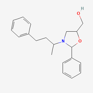 B8497776 [2-Phenyl-3-(4-phenylbutan-2-yl)-1,3-oxazolidin-5-yl]methanol CAS No. 54127-50-3