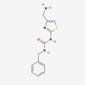 molecular formula C12H14N4OS B8497797 N-[4-(Aminomethyl)-1,3-thiazol-2-yl]-N'-benzylurea 