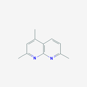molecular formula C11H12N2 B084978 2,4,7-Trimethyl-1,8-naphthyridine CAS No. 14757-44-9