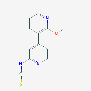 molecular formula C12H9N3OS B8497902 2'-Isothiocyanato-2-methoxy-3,4'-bipyridine 