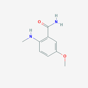 molecular formula C9H12N2O2 B8497904 5-Methoxy-2-methylamino-benzamide 