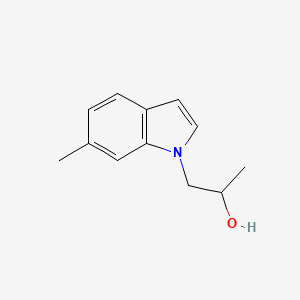 molecular formula C12H15NO B8497928 (RS)-1-(6-methyl-indol-1-yl)-propan-2-ol 