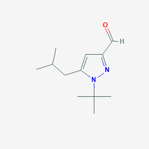 molecular formula C12H20N2O B8497930 1-Tert-butyl-5-iso-butyl-3-formylpyrazole 