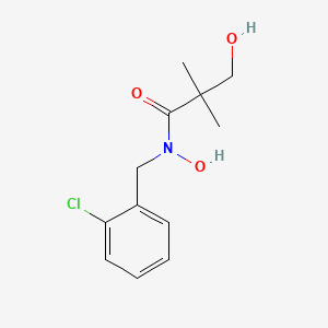 B8497931 N-[(2-chlorophenyl)methyl]-N,3-dihydroxy-2,2-dimethylpropanamide CAS No. 81777-99-3