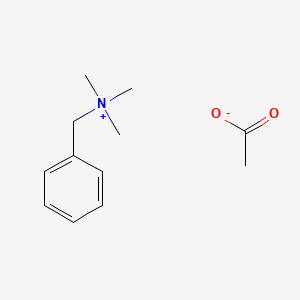 molecular formula C12H19NO2 B8497949 N,N,N-Trimethyl(phenyl)methanaminium acetate CAS No. 16969-11-2