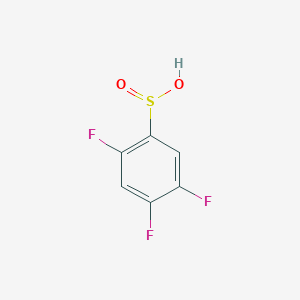 molecular formula C6H3F3O2S B8497964 2,4,5-Trifluorobenzenesulfinic acid 