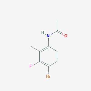 molecular formula C9H9BrFNO B8497978 N-(4-Bromo-3-fluoro-2-methylphenyl)acetamide 