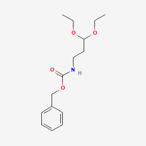 molecular formula C15H23NO4 B8497984 Phenylmethyl [3,3-bis(ethyloxy)propyl]carbamate 