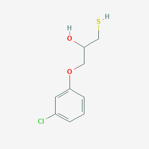 molecular formula C9H11ClO2S B8498003 1-(3-Chlorophenoxy)-3-sulfanylpropan-2-ol CAS No. 67741-93-9