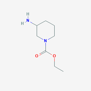 molecular formula C8H16N2O2 B8498024 3-Amino-1-carbethoxypiperidine 