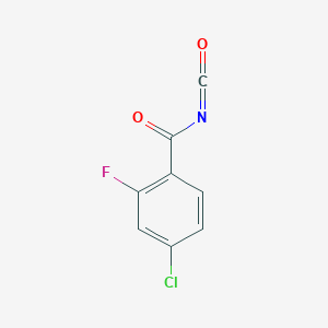 molecular formula C8H3ClFNO2 B8498026 4-Chloro-2-fluorobenzoyl isocyanate 