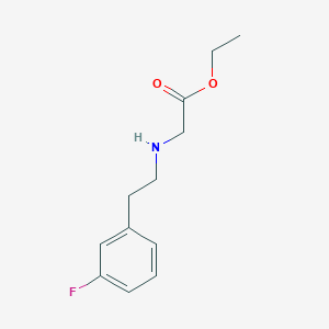 Ethyl 2-(3-fluorophenethylamino)acetate