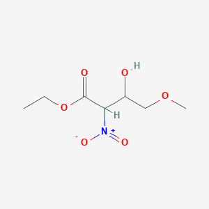 molecular formula C7H13NO6 B8498065 4-Methoxy-3-hydroxy-2-nitrobutyric acid ethyl ester 