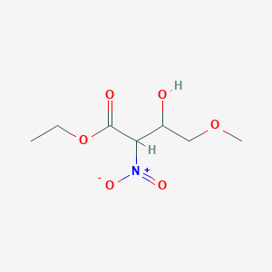 Ethyl 3-hydroxy-4-methoxy-2-nitrobutanoate