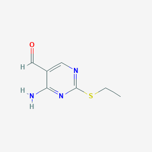 4-Amino-2-(ethylthio)pyrimidine-5-carbaldehyde