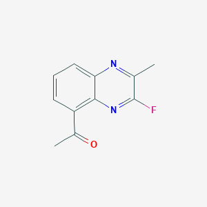 1-(3-Fluoro-2-methylquinoxalin-5-yl)ethanone