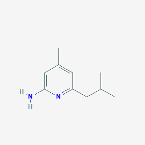 molecular formula C10H16N2 B8498176 6-Isobutyl-4-methylpyridin-2-amine 