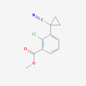 Methyl 2-chloro-3-(1-cyanocyclopropyl)benzoate