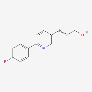 molecular formula C14H12FNO B8498312 3-(6-(4-Fluorophenyl)pyridin-3-yl)prop-2-en-1-ol CAS No. 918305-34-7