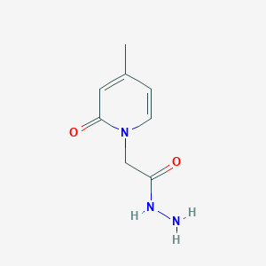 molecular formula C8H11N3O2 B8498315 (4-Methyl-2-oxo-2h-pyridin-1-yl)-acetic acid hydrazide 