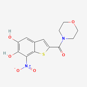 B8498371 (5,6-Dihydroxy-7-nitro-1-benzothiophen-2-yl)(morpholin-4-yl)methanone CAS No. 921197-03-7