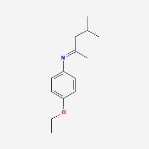 (2E)-N-(4-Ethoxyphenyl)-4-methylpentan-2-imine