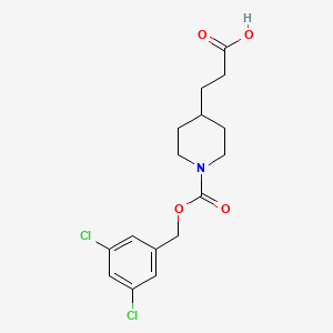 3-(1-(((3,5-Dichlorobenzyl)oxy)carbonyl)piperidin-4-yl)propanoic acid