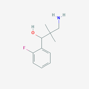 3-Amino-1-(2-fluoro-phenyl)-2,2-dimethyl-propan-1-ol