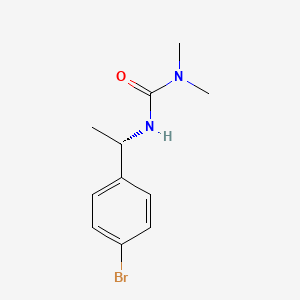 molecular formula C11H15BrN2O B8498778 (S)-3-[1-(4-bromo-phenyl)-ethyl]-1,1-dimethyl-urea 