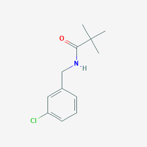 N-[(3-chlorophenyl)methyl]-2,2-dimethylpropanamide