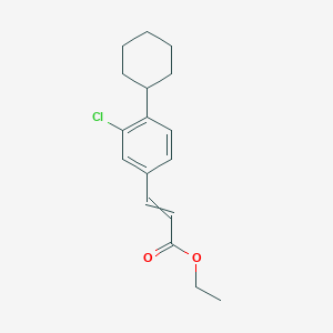 Ethyl 3-(3-chloro-4-cyclohexylphenyl)prop-2-enoate